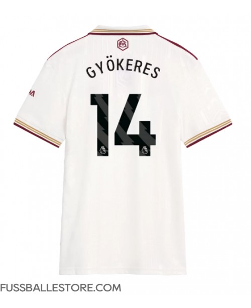 Günstige Arsenal Viktor Gyokeres #14 3rd trikot Damen 2025-26 Kurzarm Günstige Arsenal Viktor Gyokeres #14 3rd trikot Damen 2025-26 Kurzarm